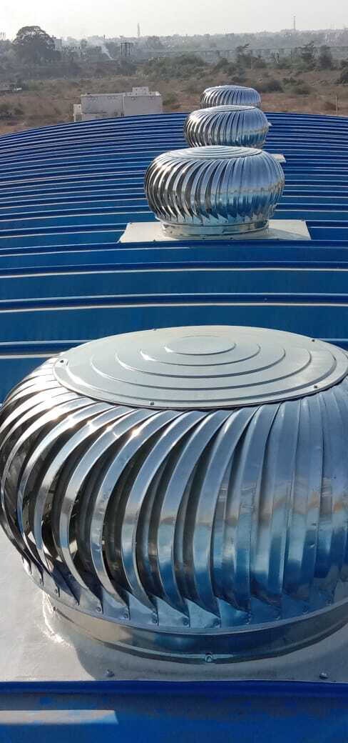 Turbo Air Ventilator Manufacturer And suppliers In Jharkhand  AIRWELL SYSTEMS  is leading manufacturer of “ AIRWELL SYSTEMS” BRAND, Natural Wind Driven Ventilators providing solutions for a vast range of roofing designs and install the same through the length and breadth of India.Once the order is signed  AIRWELL SYSTEMS gets into a consultative working relationship and partners the client at every step to reach the desired design solutions. Experience professionals from the company take complete responsibility and extend complete support till the successful completion.
