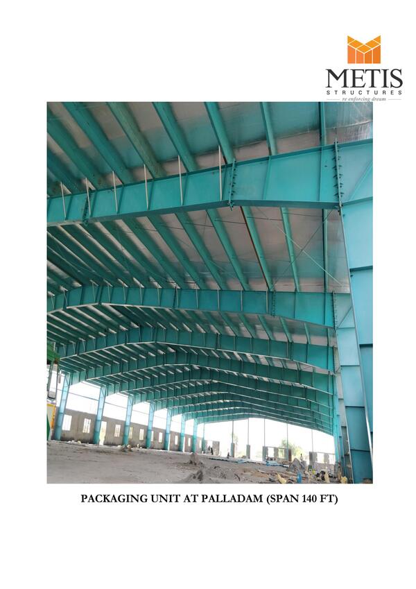 Packaging Unit Structure Span 140 Feet