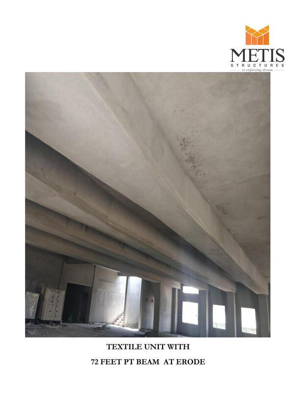 Textile Unit with PT Beam 72 Feet 