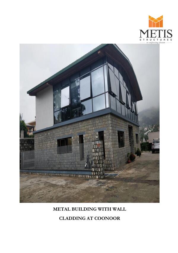 Metal Building with Wall