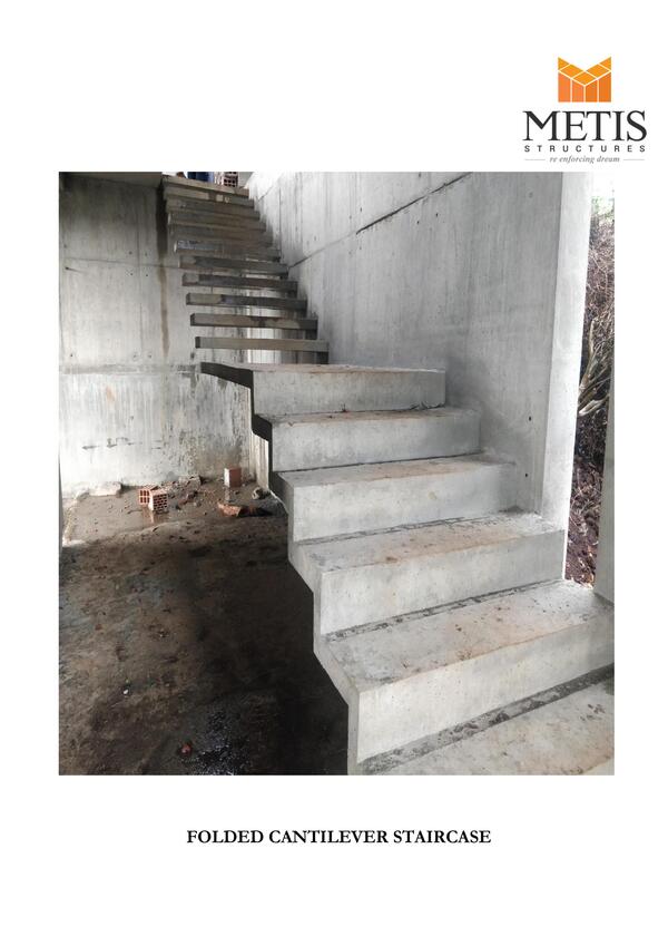 Folded Cantilever Staircase