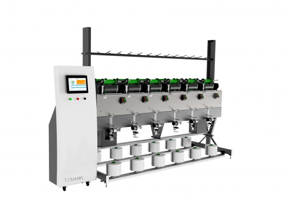Reshmi’s new 74 Series is the Latest Modular Winding Platform available with Winding systems such as Precision, and Fix angle (Random). 74 Series MD-SPW  is suitable to wind all Staple Fibres ranging above 20 Ne74 Series MD-SPWPrecision Soft-Package Winder