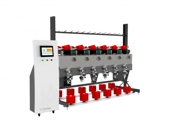 Random Re-Winder39 Series are the most Economical and Efficient Drum winders from Reshmi’s range.The Electronic grooved drum Machines are meant to process all types of staple fiber yarns. Designed for winding speeds up to 1000 m/min, Mechanical Speeds up to 1400 m/min.