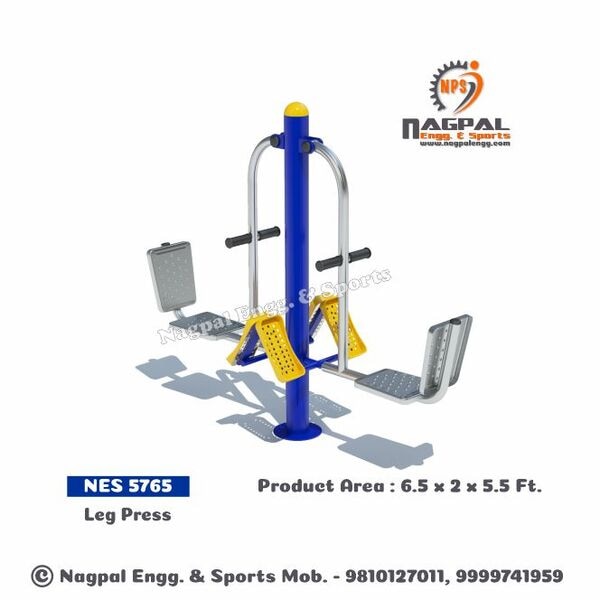 Outdoor Gym Equipment SeriesProduct Code: 5765Product Size: 6.5 x 2 x 5.5 FtMain Pipe: 114mm OD Metal Pipe (3mm Thickness)Supporting Pipe: 48MM, 34MM OD Metal PipeSeat/Back : Rotomolded /Metal