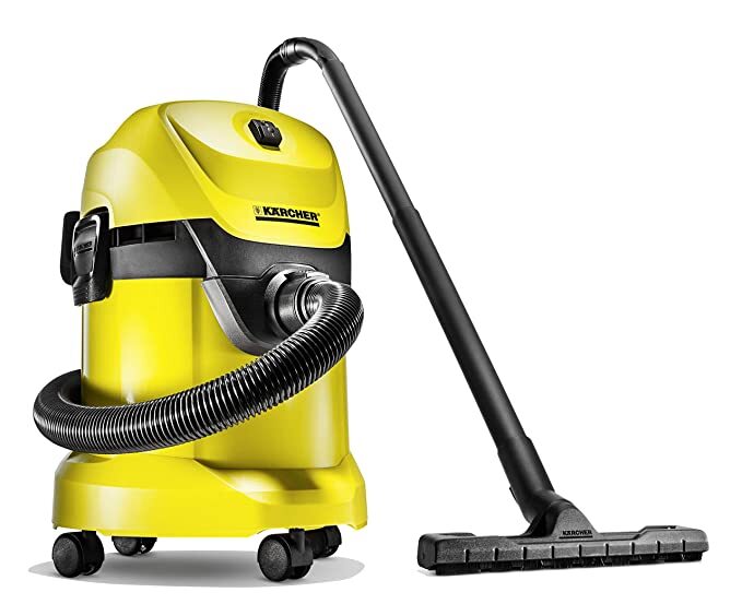 The WD 3 Premium multi-purpose vacuum cleaner is super-powerful with a power consumption of just 1000 watts. It is fitted with a shock-resistant 17-litre stainless steel container and a cartridge filter for vacuuming dry and wet dirt, which does not need to be changed. And when it comes to dirt, the multi-purpose vacuum cleaner will always remove any kind of dirt immaculately, thanks to the newly developed suction hose and the innovative clips floor nozzle. Accessories can be attached directly to the suction hose due to the detachable handle. The practical parking position allows convenient parking of the suction tube and floor nozzle when taking a break from work. The equipment package for the WD 3 Premium is completed by the blower function,