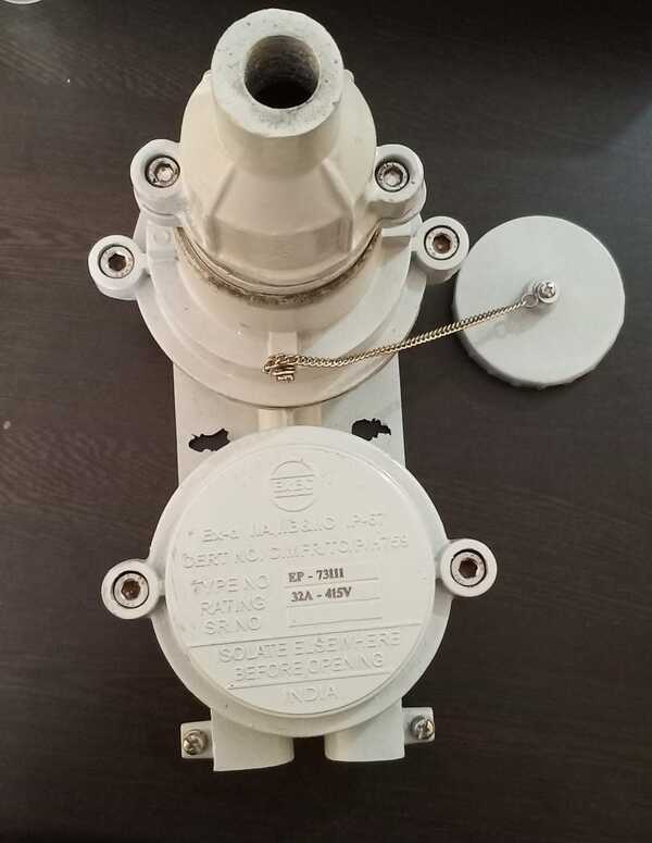 Flame proof plug socket