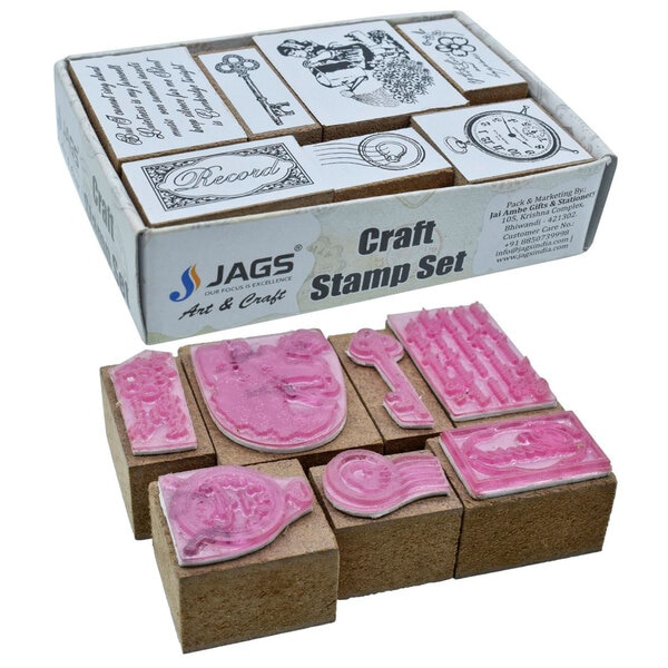 Wooden Craft Stamp (Pack of 7)