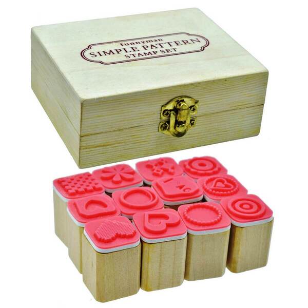 Wooden Stamp (Stamp Size: 2x2 cm)