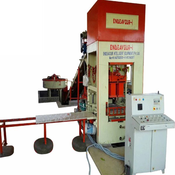 Automatic Fly Ash Bricks Plant – Model: ENDEAVOUR-iF2000Model: ENDEAVOUR-iF2000Production Capacity: 10 Bricks per Stroke / 1800 to 2000 Bricks per HourStandard Bricks Size: 230 mm X 110 mm X 75 mm (Size Option Available)Pressing Capacity: 100 MT Max.Pan Mixer: 750 Kgs X 01 NoHydraulic Oil Qty: 400 LtrsControl Panel: PLC Based user Friendly Control Panel with Touch Screen DisplayLabour Requirement: Operator – 1 + Skilled Labor – 1 + Unskilled Labor – 12Total = 14 (Depends on Labors Efficiency & Management)Pallet Size: 570 mm X 720 mm X 19 mmTotal Connected Power: 31.5 HP / 23.625 KW – 3 Phase / A. C. / 440 Volts / 50 HtzDetails & Specifications are Subjected to Change without Prior Notice.Price: 24,20,000.00 + GST + Transportation