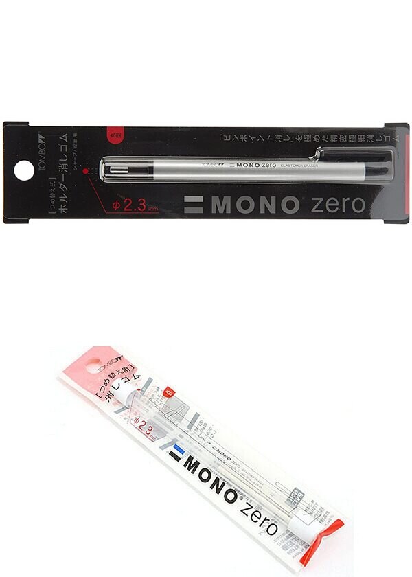 Tombow Mono Zero Eraser with Extra Refill