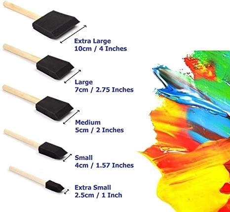 Black Dabber Candy Set of 5 Pc for Calligraphy Writing, Mod Podge Applicator & Various Other Purpose