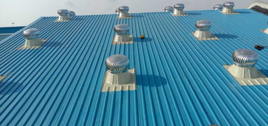 # Turbo Ventilator manufacturer In Bagodra.# Roof Ventilator supplier In Bagodra. Turbo Ventilator. Under the surveillance of our knowledgeable professionals, this ventilator is manufactured from the superior quality raw material and cutting-edge technology at our premises. The offered ventilator draws fresh air from outside and replaces it with polluted and hot inside air. Apart from this, provided ventilator is available in different technical specifications for our prestigious clients. We are offering Aluminium Turbine Air Ventilators to our clients. These air ventilators are manufactured by making use of the potential energy and kinetic energy that are concealed in the wind. The Benefits of Air Ventilators:•	It is no electricity or energy costing and noiseless, exhausting air naturally and effectively.•	It can work for a long time so as to make fresh air circulating.•	Easy to install.