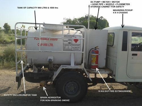 Capacity: CustomizedUsage/Application: IndustrialMaterial: MSI Deal In: New OnlySize: StandardColor: AllCountry of Origin: Made in IndiaBowsers tanker are the perfect solution for transporting liquid-based loads, such as water and fuel, in a safe manner. These bowser tanker have been designed & manufactured with the help of skilled professionals.