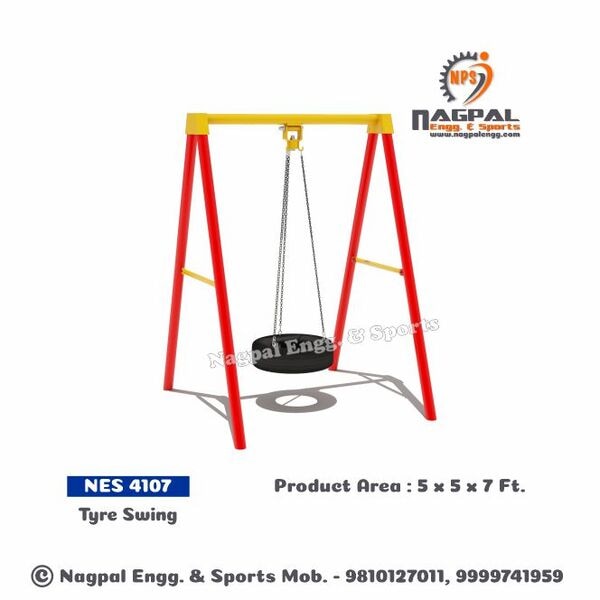 Playground Swing - Tyre SwingArea 5 x 5 x 7 Ft