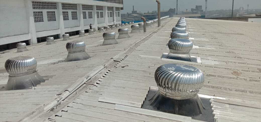 Turbo Ventilator Manufacturer And supplier In Bhuj.Type:-  Air VentilatorUsage/Application:- IndustrialMaterial:-  Aluminium, SS, Cast IronBrand:-  Airwell SystemsApplication:-  Factories, Offices, Shopping Complexes, Workshops, Shopping Complexes, Offices, Industrial Manufacturing UnitsAutomation Grade:-  AutomaticVentilator covers:- Approximately 400 Sq. Ft of floor areaSize`:-  21’’ and 24’’