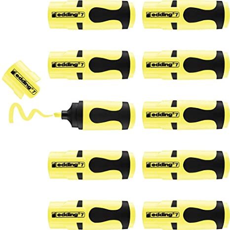 Edding 5 Mini Highlighter Pen - Chisel Tip ( 1 - 3 MM ) - Pastel COLOURS