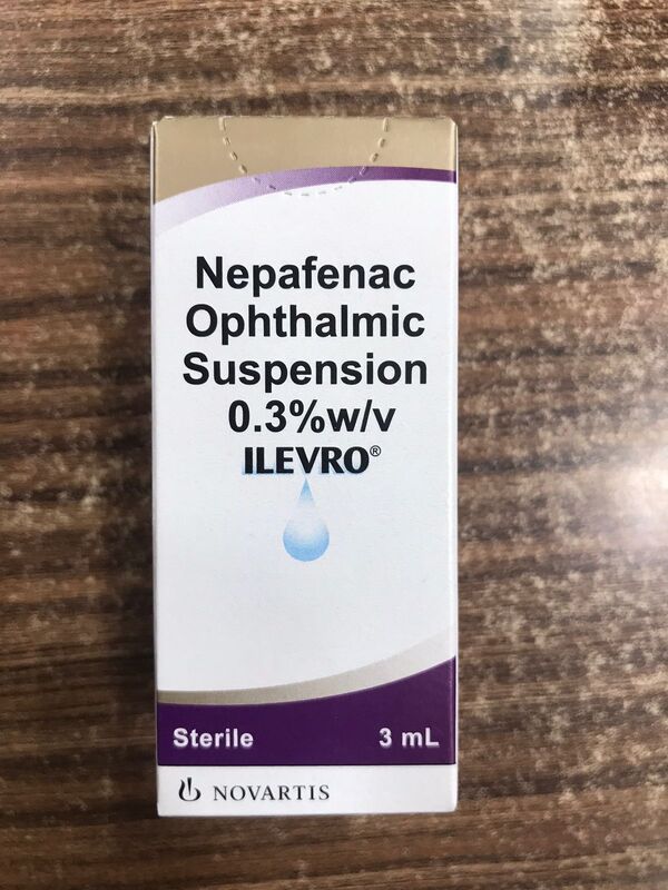 Ilevro Opthalmic Suspension is a pain relieving medicine. It is used for treatment of pain and inflammation associated with cataract surgery.