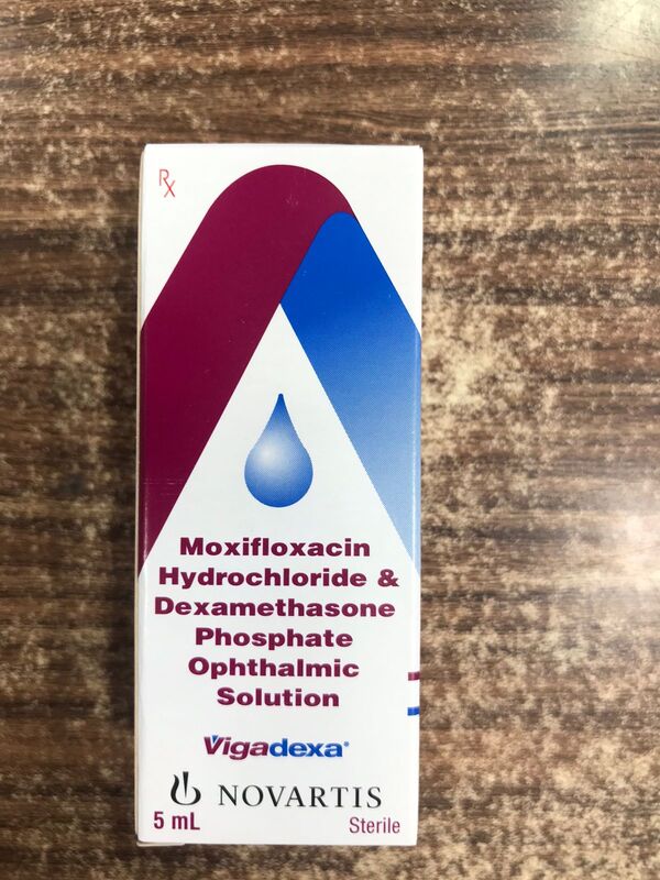 Vigadexa Ophthalmic Solution is a prescription medicine having a combination of medicines that is used to treat bacterial eye infections. It stops the growth of bacteria and helps in relieving redness, itching, and swelling.