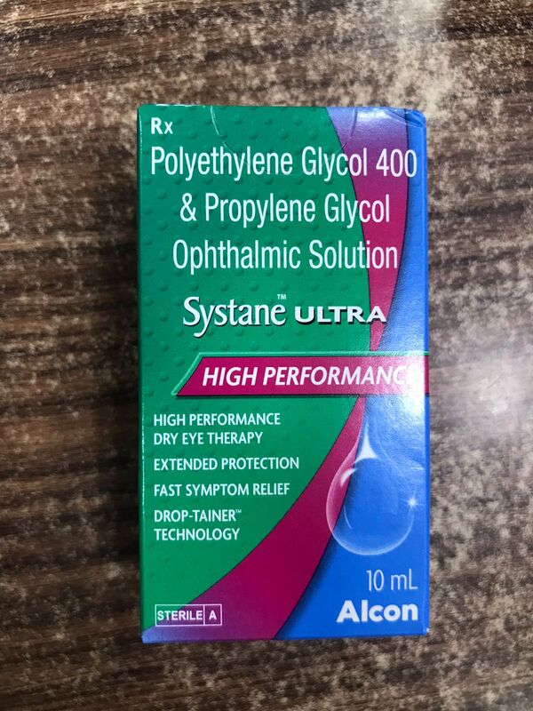 Systane Ultra Ophthalmic Solution is a prescription medicine used to treat symptoms of dry eyes. It lubricates the eyes. This way it provides temporary relief from burning and discomfort caused by dry eyes. It also reduces redness and swelling of the eye.
