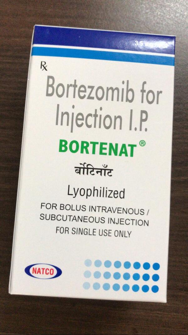 Bortenat 3.5 mg Injection is used in the treatment of multiple myeloma and mantle-cell lymphoma. It shows its working by stopping or slowing down the growth of cancer cells.