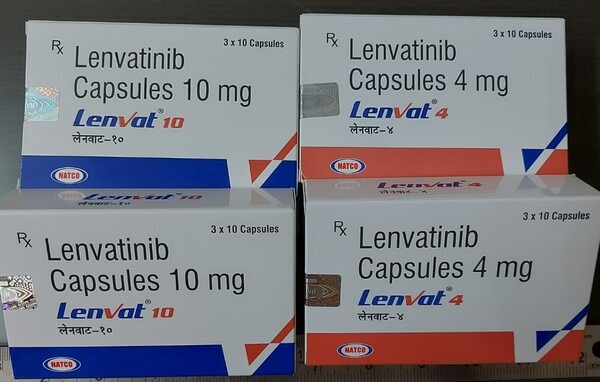 Lenvat 4 Capsule is an oral receptor tyrosine kinase inhibitor used in the treatment of thyroid cancer.