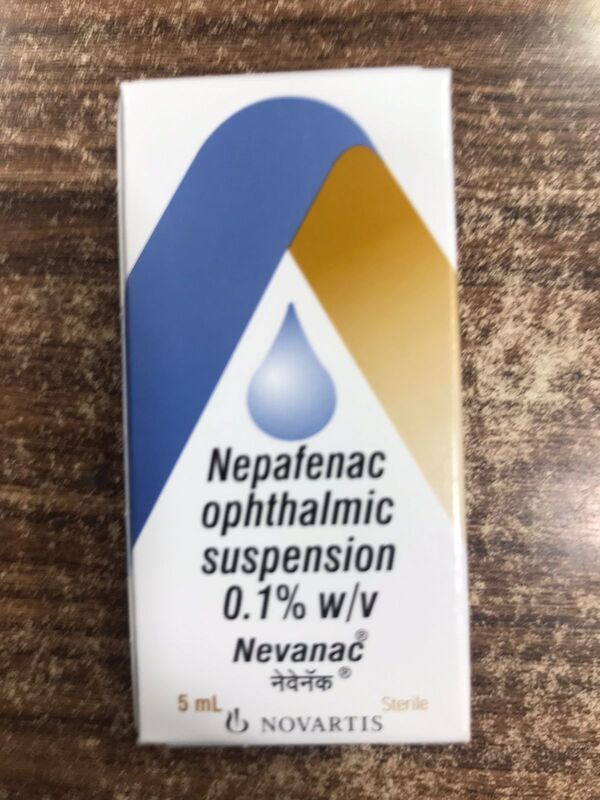 Nevanac Opthalmic Suspension is a pain relieving medicine. It is used for treatment of pain and inflammation associated with cataract surgery.