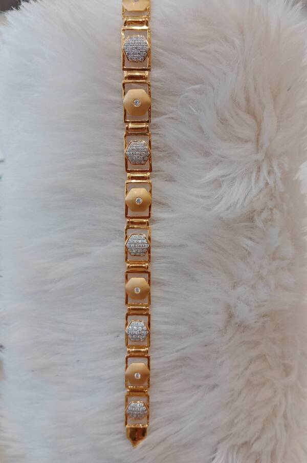 916 hallamrked men's brecelet wt 19.800mg