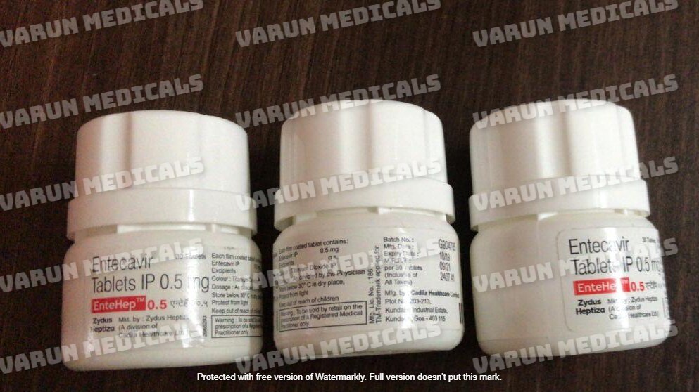 Entehep 0.5 Tablet is used in the treatment of HIV infection and chronic hepatitis B virus (HBV) infection. It prevents the multiplication of virus in human cells. This stops the virus from producing new viruses and clears up your infection.