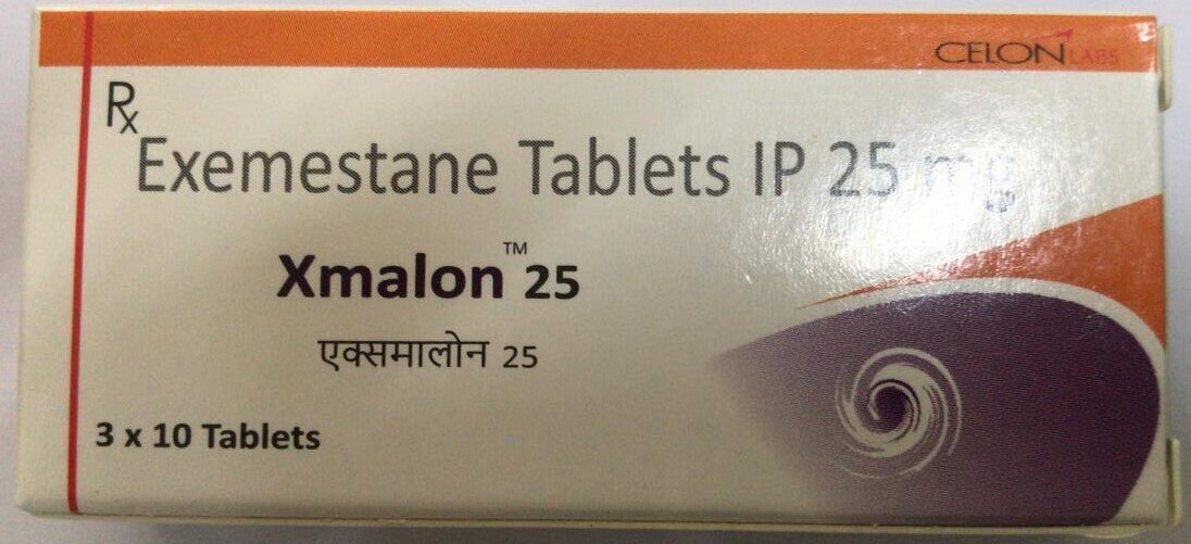 Xmalon 25mg Tablet is an aromatase inhibitor. It is used in the treatment of breast cancer in women who have gone through menopause. It works by adjusting the level of estrogen and helps in slowing down the growth of cancer cells.