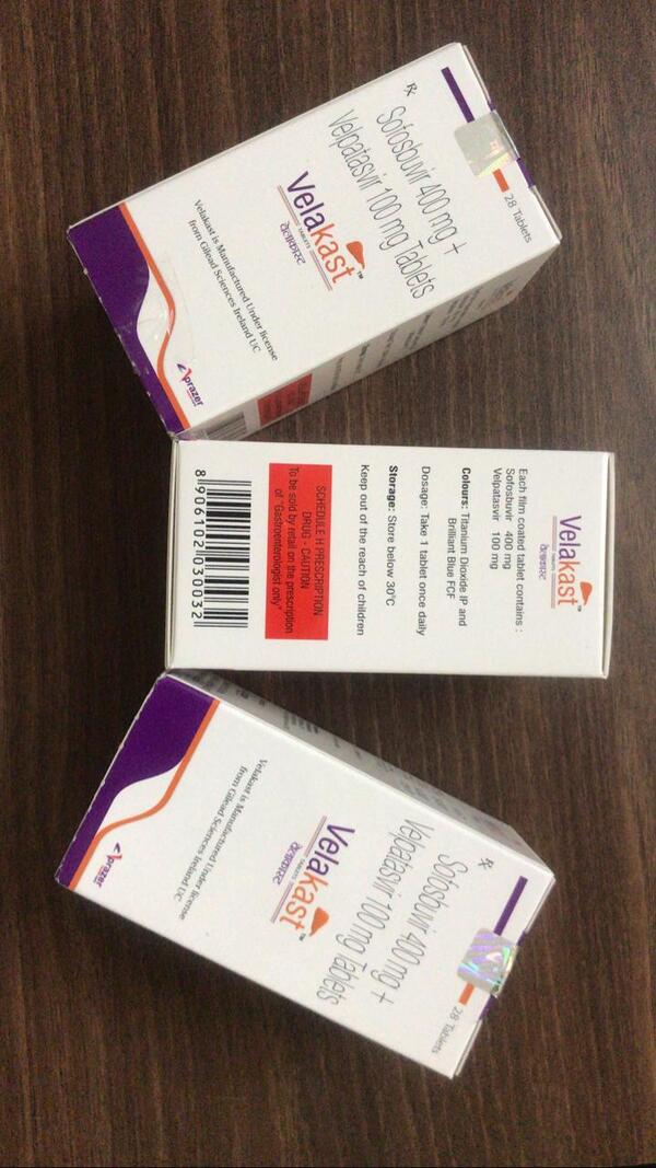 Velakast Tablet is a combination of two antiviral medicines. This prescription medicine is used in the treatment of chronic hepatitis C virus (HCV) infection. It fights against the viruses to resolve the infection.