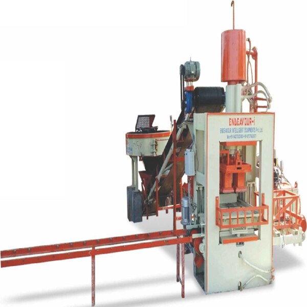 Automatic Fly Ash Bricks PlantModel: ENDEAVOUR-iF1200Production Capacity: 4 Bricks per Stroke / 1000-1200 Bricks per HourStandard Bricks Size: 230 X 110 X 75 mm (Size Options Available)Pressing Capacity: 45 Tons Max.Pan Mixer Capacity: 400 Kgs per Batch – 1 MixerHydraulic Tank Capacity: 250 LtrsControl Panel: User Friendly PLC Based Control Panel with Touch Screen DisplayPallet Size: 570 X 350 X 19 mmConnected Power: 19.5 HP / 14.625 KW / 3 Phase / 440 Volts / 50 HtzDetails & Specifications are subjected to change without Prior Notice.