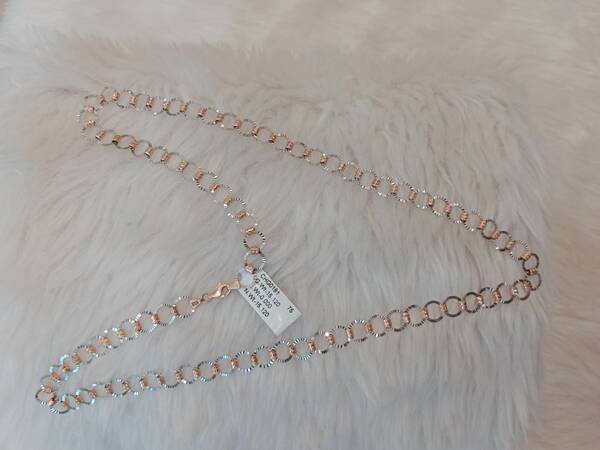 rose gold fancy chain wt 15gm. 18kt bis hallmared jewellery