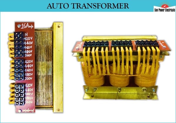 Auto transformer have a common winding to tap both input as well as output voltages.Auto transformer one at low initial cost, small and compact size. Auto transformer at low sound level, good voltage regulation. Auto transformer at better efficiency. We make in Aluminium wound and Copper wound as well.Manufacturing CapacityUp to 500KVA.