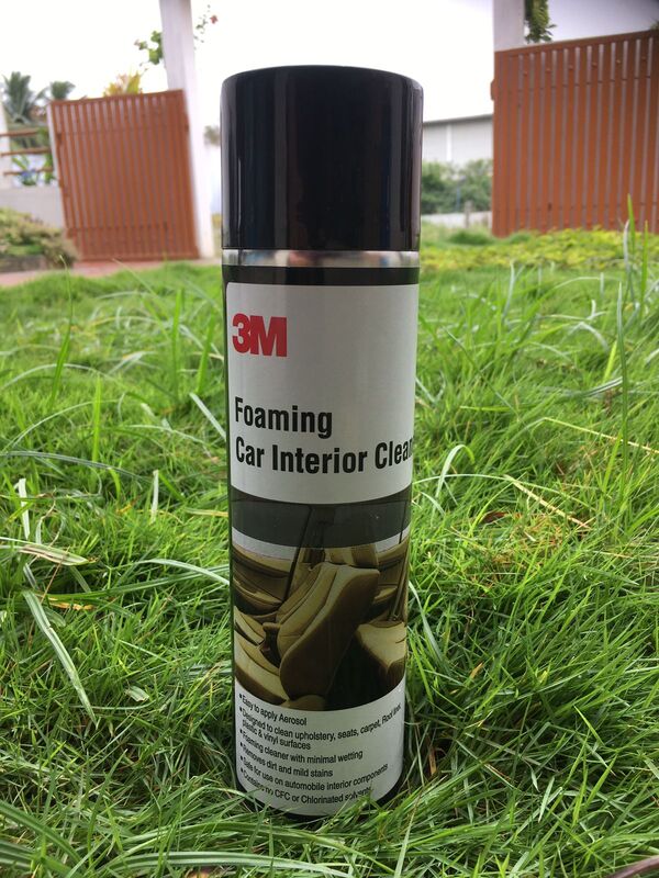 Available in 580g. A Unique fragranced foam cleaner specially formulated for instant result with minimal wetting. 3M Foaming Car Interior Cleaner is an advanced fast action multi purpose foam cleaner for cleaner for cleaning car interiors such as seats, upholstery, lining, roof linings, carpets, seat covers. Due to the specific formulation it is particularly suitable for removing heavy dirt and food stains leaving behind a pleasant fresh fragrance. Leaves upholstery clean, fresh and soft with no sticky residue.