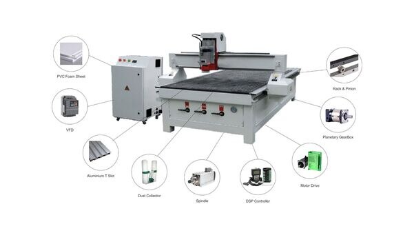 Application: CNC Router & Carving Machine are mostly used in automotive, electrical,Engineering machinery, automotive manufacturing, decoration advertising, differentlogos.Feature's :Ø CNC Router & Carving machine came with Imported linear guideway system withaccuracy of 0.1 mm & long life motion accuracy.Ø CNC Router & Carving Machine has high speed, low operational cost, high quality anddurable results. Can be Used for any kind of automation & for mass production.Ø Highly precise spindles gives stable & maintenance free performance for long life.Ø User Friendly DSP Controller to set job parameter's.Ø Latest technology Servo/Stepper Motor & Drive system.Ø High quality lubrication system used.Ø Aluminum T slot covered with PVC sheet's which ensured long life.Ø Axis driven system X-Y rack & pinion , Z axis Ball screw.Ø Effective dust collecting system.Materials to be Engraved & Cut :-Acrylic, Wood, MDF, Plastic, Rubber, Epoxy, Resin, Crystal, Marble, Granite & Other Non- Metal Material's.Industrial in which these machine prominently used Signage, Indoor & Outdoor advertisement, Art's & Craft, Gift, Toy's, Model Cutting, Interior & Decorator's.