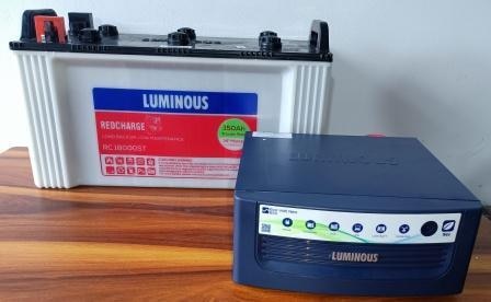 Inverter Capacity :-12 Volt, Capacity - 900 VA, Max. Bulb Load - 756 wattBattery Capacity :-Voltage - 12 Volt, Capacity - 150 Ah, Tall tubular inverter batteryKey feature for Inverter :-Sine wave inverter, Fast battery charging with adaptive battery charging control technology,Full Charging current at low voltageKey feature for Battery :-Highly efficient but compact in size. Ideal for heavy duty application with excellent overcharge tolerance, superior performance during long and frequent power cuts and minimum maintenanceRunning Load :-1 Fridge (250 Liter), 1 led TV 40