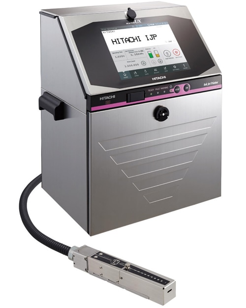 The Larger small-size characters model offers up to 1000 print characters, with a print rate of up to 468 characters per second. The model comes with 2000 message storage capacity. The operating temperature range could be 0-35°C. Hitachi’s ink cartridges can be easily changed without stopping production. The unique design facilitates the complete evacuation of fluids, allowing users to take advantage of fluids right to the last drop. After removing empty cartridges, the cartridge is sealed thus eliminating sealed hazardous solvents.Hitachi’s design facilitates longevity, each component of our print-head can be replaced individually, thus reducing the need to purchase costly sub-assemblies. Our preventative maintenance items are all replaceable individually as well, further reducing the unnecessary replacement of complete ink circuits or complete ink cores. International protection IP65.Benefit:A large 10.4” display.Messages can be easily changed in one screen, with a live WYSISYG display.This model printer is IP-65 rated100um nozzle allows for larger and bolder fonts .6-line print from one printhead is made possible.For single-line high-speed printing, its print quality is improved with the new print control system.