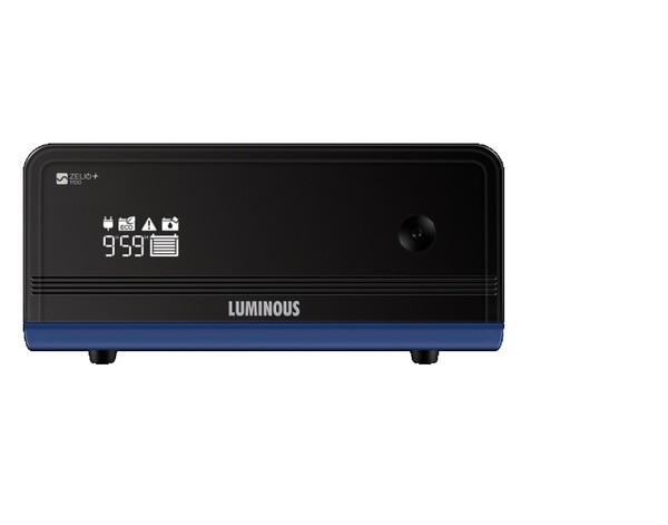 Luminous Zelio + 1100 Sine Wave Home UPS / inverter is one of India's most intelligent Home UPS with 32bit DSP Processor with a capacity of 900VA and rated power 756 watts.Features:An intelligent home UPSPowered by a 32 bit DSP processor, Zelio has adaptive learning capability to optimally charge batteries and intelligently calculate backup and charging time.LCD Display:Smart display with unique indication that displays backup and charging time, along with Mains On, Eco/UPS Mode, system fault and battery water level.ECO & UPS mode:In UPS Mode, output voltage is kept in range of 180V to 260V - ensuring safety of sensitive appliances such as computers. In Eco Mode, voltage range is extended thereby reducing battery usage.Easy Bypass Switch:In case of any fault in UPS, Bypass switch can be used to bypass the UPS and allow mains to be available without any wiring changes.Safety for your home:Zelio is armed with comprehensive protection features such as short-circuit, reverse polarity, battery over-charge and battery deep-discharge. Its pure sine wave output ensures safety and noiseless operation of connected appliances