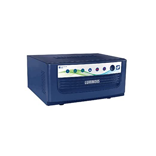 Type: Pure Sine Wave InverterVoltage: 220 x 220Frequency: 50 x 50W x H: 32 x 13 cmWeight: 14 kgModel Name:	Eco Watt+ 1650Type:  Pure Sine WaveTechnology Used:	Sine waveSwitch Type:	Auto SwitchBattery Included: NoBack Up Time: 8 HoursLoad Options	5 Fans, 5 CFL, 1 Led TVMaterial:Metal