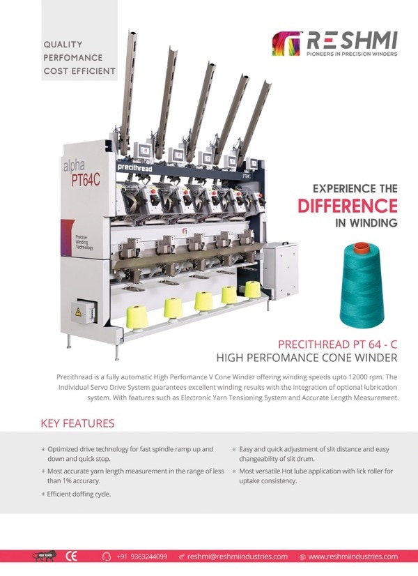 Cone Winding Machine for Sewing Thread Yarns