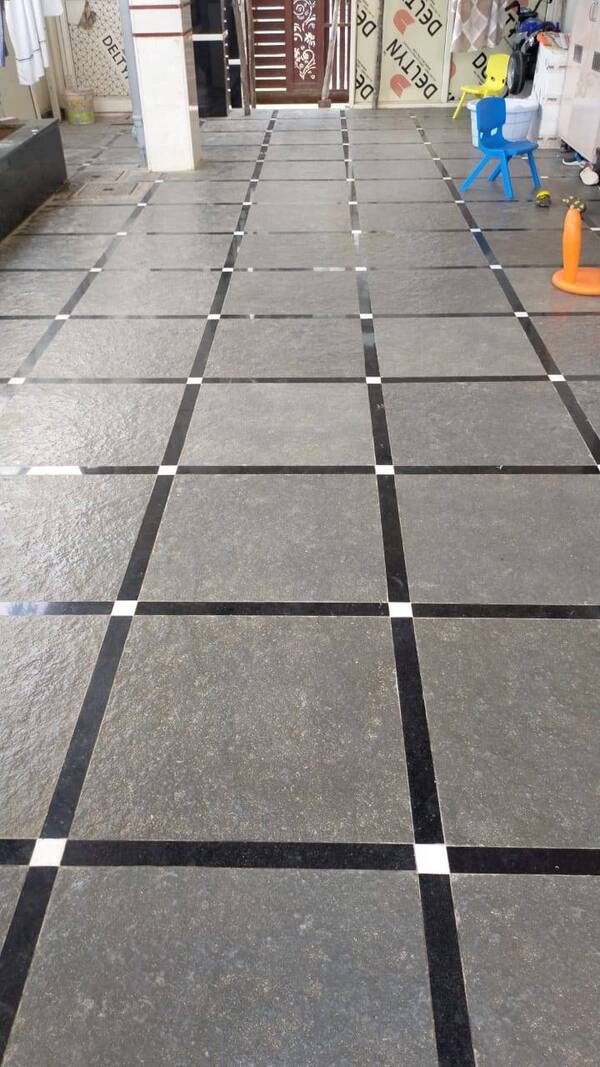 Grey Leather Stones are basically Lime stone slabs. They are excavated naturally from the depth of land and brought to processing units for surfacing. Grey Leather Stones are semi smooth in texture keeping the natural surface as soft. Best for parking and modern Housing who doesn't prefer shining surfaced stones or tiles.