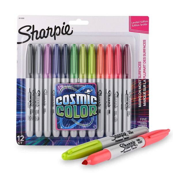  SHARPIE Cosmic Color Permanent Marker Assorted with Fine Tip for Precise Writing |Suitable for Multipurpose Usage| Smudge Free | Office Stationery Items