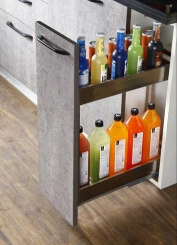 Color SilverMaterial Stainless SteelSize 200mmUsage/Application HomeBrand ParamNo. of Shelves 2Surface Finish PolishedBPO 200mm Bottle Pull Out