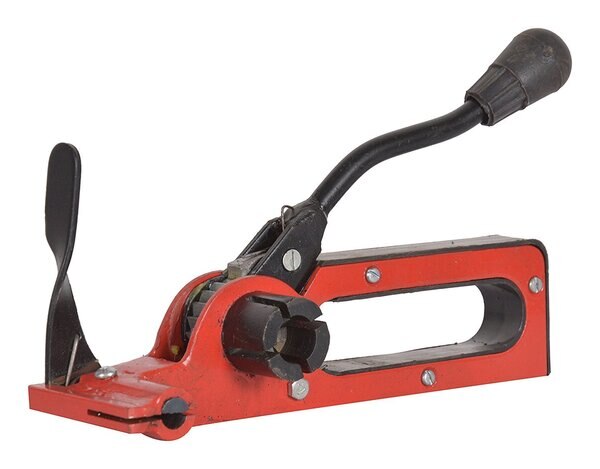 • - Tensioner suitable for all sizes of Nylon , Rayon , Polypropylene plastic strap.• - Fully coated with epoxy-polyester power to provide Rust proof & Long life• - Stretcher handle and Ratchet motion provides Robust Tighting of Plastic Strap• - Designed :- 12 To 19 MM Strapping Patti• Colour: Red-Black.• Material: Alloy Steel• Model type: Rachet type.