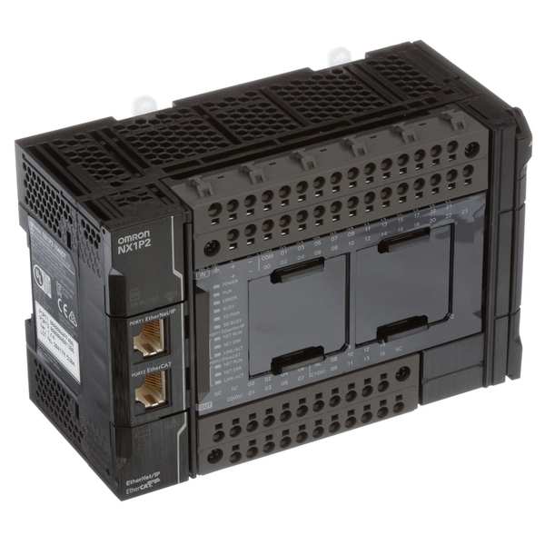CPU, 40 Built-in I/O points,6 Max Axes, 2 Motion Control Axes, NPN, NX-1P2