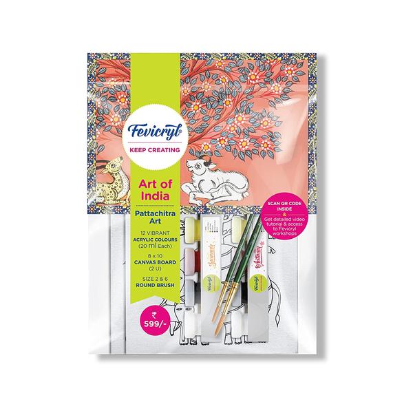 Fevicryl DIY Self Painting Art of India Kit - Pattachitra Art |