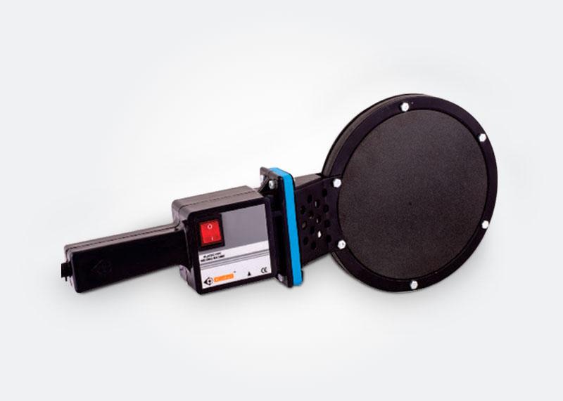 Application & Features :
Suitable for but fusion welding of plastic pipes and fittings made of PE, PP, and PVDF in construction site or workshop.
On/Off switch control on handle. (SC)
Inbuilt thermostat controller with LED indication. (MAC)
PID-SMPS based digital temperature controller. Inbuilt countdown timer With buzzer signal. Easy to replace by yourself. (DTC)
No handle breaking problem extra tough high strength rigid handle design.
Super smooth teflon coated surface ( can apply teflon cloth later )
Replaceable mica plate heater coil.