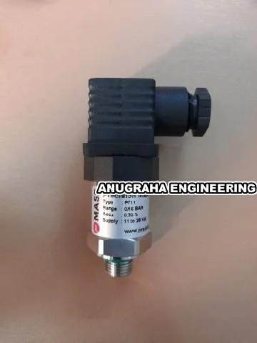 Usage/Application	TransmitterModel Name/Number	PT11Brand	MASSAccuracy	0.25% & 0.5%Operating Range	0 ... 0.1 bar up to 0 ... 1000 bar & kg/cm2Country of Origin	Made in IndiaMASS Digital Pressure Transmitter; Range: 0 ... 0.1 bar up to 0 ... 1000 bar & kg/cm2; Output: mA / VDC; Accuracy: 0.25% & 0.5%; Protection: IP65 & IP67; Process connection: 1/4