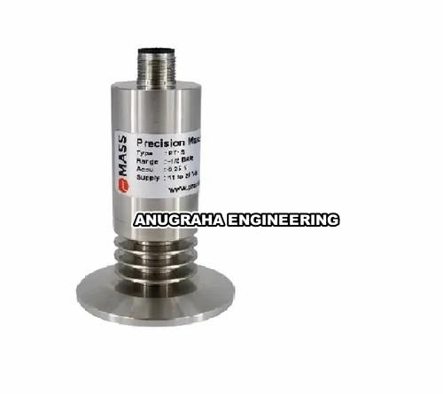 Usage/Application Food & Pharma IndustriesModel Name/Number PT15Brand MassAccuracy 0.5%Operating Range 0 ... 1 bar up to 0 ... 40 bar & kg/cm2Country of Origin Made in IndiaSanitary Pressure Transmitter...Accuracy: 0.5%1.5” Tri-clamp Flush Diaphragm...Protection IP67.0 ... 1 bar up to 0 ... 40 bar & kg/cm2Applications Dosing Systems Pharmaceuticals Food Processing Biotechnology and filtration industries Breweries, distilleries.