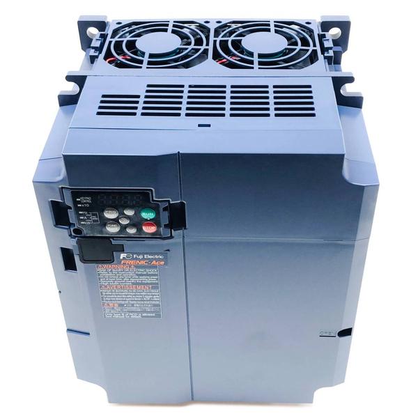 Nominal Motor HP [kW]25 Hp [18.5 kW] (ND)20 Hp [15 kW] (HD & HND)15 Hp [11 kW] (HHD)Rated Output Capacity kVA28 kVA (ND)24 kVA (HD & HND)18 kVA (HHD)Rated Output Voltage3 Phase, 380-480 Volt (with AVR)Rated Output Current37 Amps (HD)31 Amps (HD & HND)24 Amps (HHD)Rated Overload Capability120 % of nominal current for 1 minute (ND & HND)150 % of nominal current for 1 minute (HD)150 % of nominal current for 1 minute or 200% of nominal current for 0.5 seconds (HHD)Main Power Supply Input3 Phase, 380 to 480 Volt, 50/60 Hz (With AVR)Voltage / Frequency VariationsVoltage: +10 % to -15%Voltage Unbalance: 2% or lessFrequency: +5% to -5%Rated Current Input without DC Reactor[with DC Reactor]52.3 Amps [35.5 Amps] (ND)43.8 Amps [28.8 Amps] (HD & HND)33 Amps [21.1 Amps] (HHD)Required Power Supply Capacity25 kVA (ND)20 kVA (HD & HND)15 kVA(HHD)Braking Torque12 % (ND)15 % (HD & HND)20 % (HHD)DC BrakingStarting frequency: 0.0 to 60.0 HzBraking Time: 0.0 to 30.0 SecondsBraking Level: 0 to 60 % (ND),0 to 80 % (HD & HND), 0-100 % (HHD) of nominal currentBraking ChopperBuilt-InBraking ResisterOptionalMinimum Connectable Resistance40 ?DC ReactorOptional, DCR4-18.5 (ND)Optional, DCR4-15 (HD & HND)Optional, DCR4-11 (HHD)CoolingFan CoolingOptional External Cooling Adapter PB-F1-15